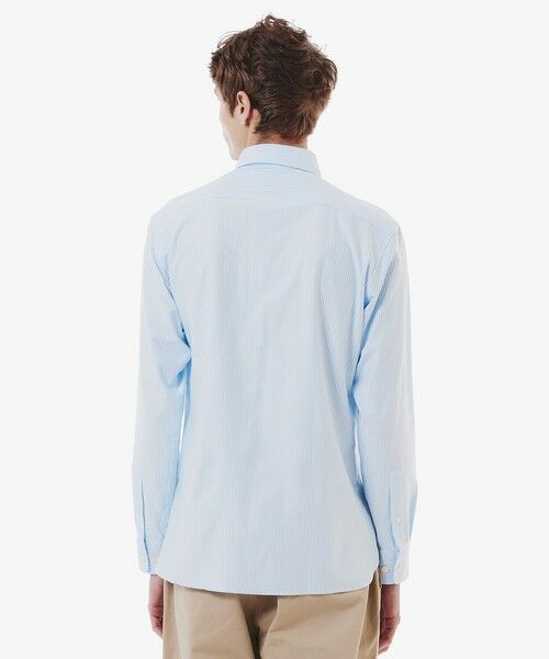 LACOSTE / ラコステ シャツ・ブラウス | 消臭 速乾 UVカット コットン×リサイクルポリエステル ストライプ 長袖レギュラーカラーシャツ | 詳細5