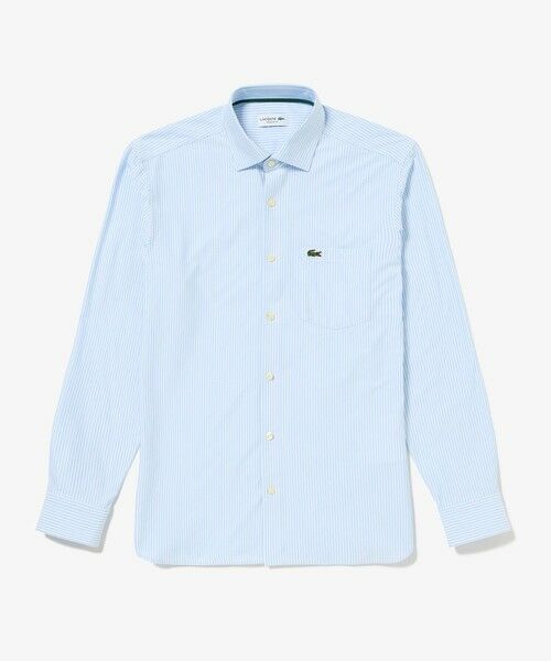 A.P.C. LACOSTE ストライプ長袖シャツ　ブルー Men's Lacoste x A.P.C. Striped Cotton Shirt - Button Down