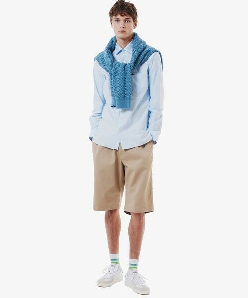 LACOSTE / ラコステ シャツ・ブラウス | 消臭 速乾 UVカット コットン×リサイクルポリエステル ストライプ 長袖レギュラーカラーシャツ | 詳細9