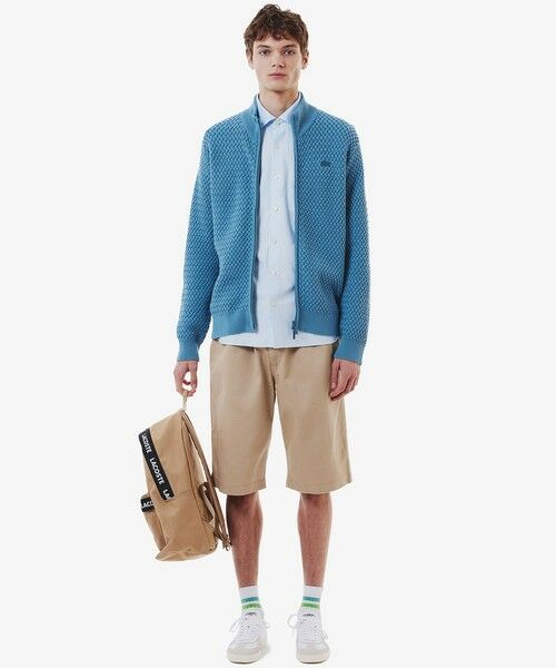 LACOSTE / ラコステ シャツ・ブラウス | 消臭 速乾 UVカット コットン×リサイクルポリエステル ストライプ 長袖レギュラーカラーシャツ | 詳細10