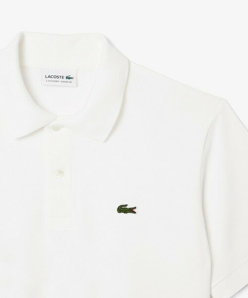 新品未使用 LACOSTE ラコステ ポロシャツ ホワイト 鹿の子 サイズ5 新品 日本製 LACOSTE ラコステ L1212 鹿の子 半袖 ポロシャツ