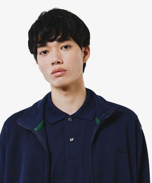 LACOSTE / ラコステ カーディガン・ボレロ | 鹿の子ダブルジップ ハイネック ドライバーズニット | 詳細6