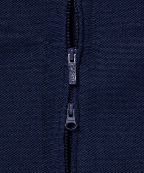 LACOSTE / ラコステ カーディガン・ボレロ | 鹿の子ダブルジップ ハイネック ドライバーズニット | 詳細12