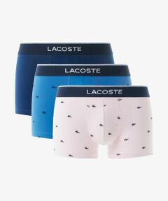 LACOSTE / ラコステ ボクサーパンツ・ブリーフ | ３パックプリントストレッチコットントランクボクサーショーツ / ボクサーパンツ