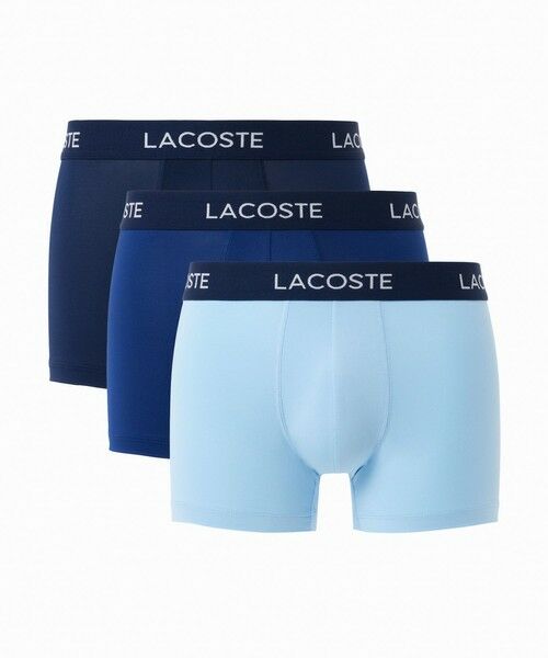 LACOSTE/ラコステ 3パックマイクロファイバーボクサートランクショーツ / ボクサーパンツ ネイビー S LACOSTE/ラコステ 3パックマイクロファイバーボクサートランクショーツ / ボクサーパンツ ネイビー S