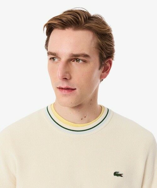 LACOSTE / ラコステ ニット・セーター | リブニットステッチコットンニットセーター | 詳細1