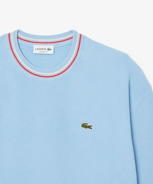 LACOSTE / ラコステ ニット・セーター | リブニットステッチコットンニットセーター | 詳細10