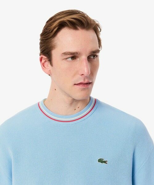 LACOSTE / ラコステ ニット・セーター | リブニットステッチコットンニットセーター | 詳細7
