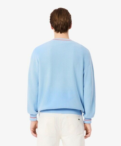 LACOSTE / ラコステ ニット・セーター | リブニットステッチコットンニットセーター | 詳細8