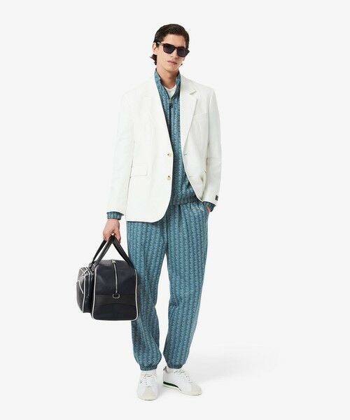 LACOSTE / ラコステ ナイロンジャケット | モノグラムジャカード撥水ナイロンジャケット | 詳細15