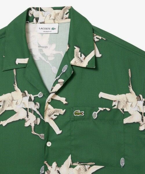 LACOSTE / ラコステ シャツ・ブラウス | ルネ・ラコステテキスタイルオープンカラーシャツ | 詳細4