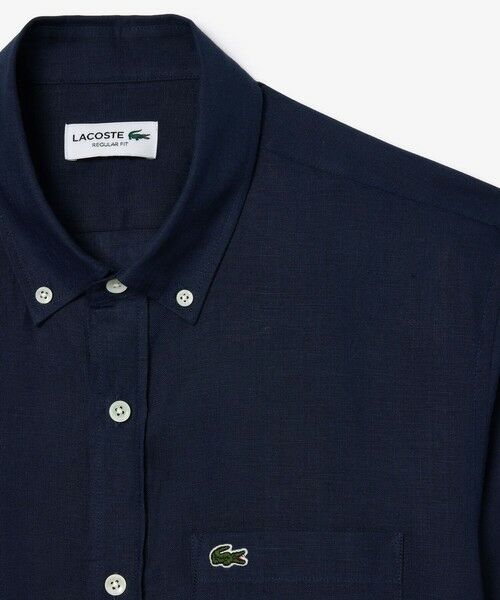 リネンボタンダウン長袖シャツ （シャツ・ブラウス）｜LACOSTE