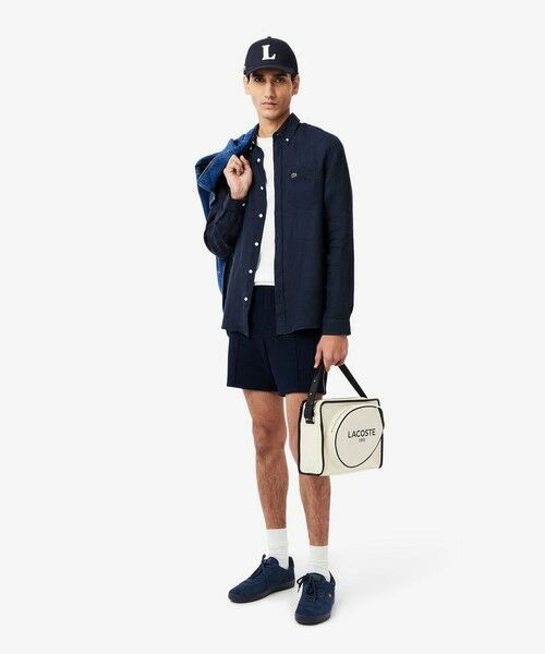 LACOSTE / ラコステ シャツ・ブラウス | リネンボタンダウン長袖シャツ | 詳細8