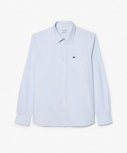 LACOSTE/ラコステ オックスフォードストライプシャツ ライトブルー 41(日本サイズXL) LACOSTE/ラコステ オックスフォードストライプシャツ ライトブルー 41(日本サイズXL)