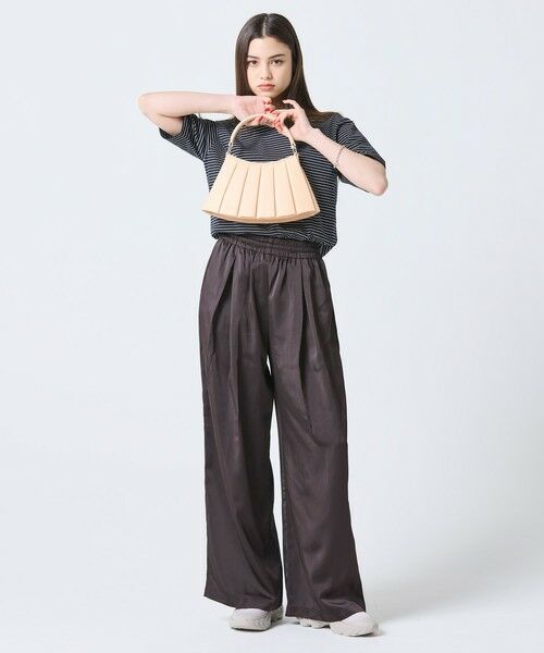 LACOSTE / ラコステ ハンドバッグ | LENGLEN レザープリーツハンドバッグ | 詳細19