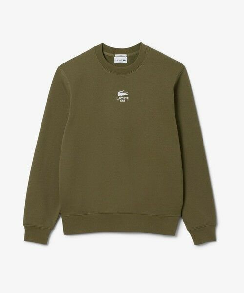 人気 ラコステ ワンポイント スウェットトレーナー 裏起毛 グレー US/3XL LACOSTE トレーナー スウェット 「LACOSTE/ラコステ」 ワン