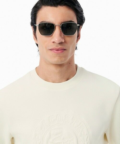 LACOSTE / ラコステ スウェット | トーン・オン・トーンローレルステッチダブルフェイスクルーネックスウェット | 詳細1