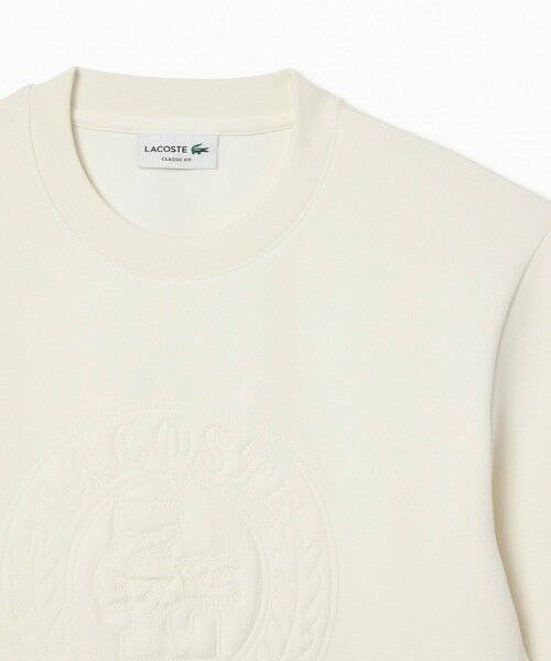 LACOSTE / ラコステ スウェット | トーン・オン・トーンローレルステッチダブルフェイスクルーネックスウェット | 詳細4