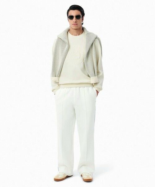 LACOSTE / ラコステ スウェット | トーン・オン・トーンローレルステッチダブルフェイスクルーネックスウェット | 詳細6