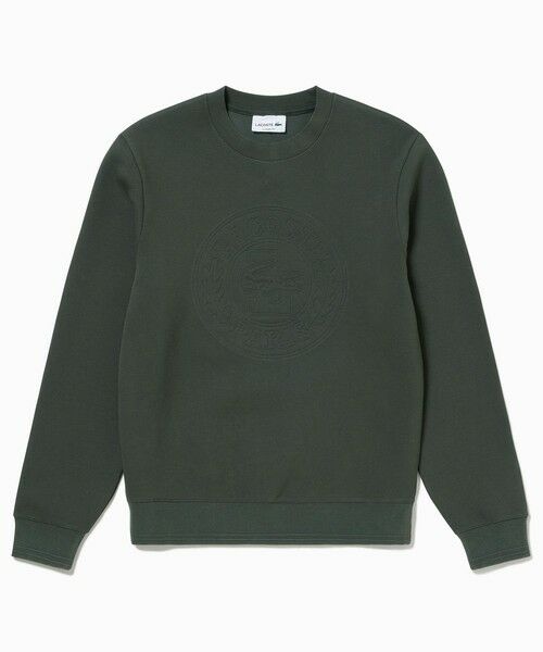 LACOSTE / ラコステ スウェット | トーン・オン・トーンローレルステッチダブルフェイスクルーネックスウェット | 詳細9