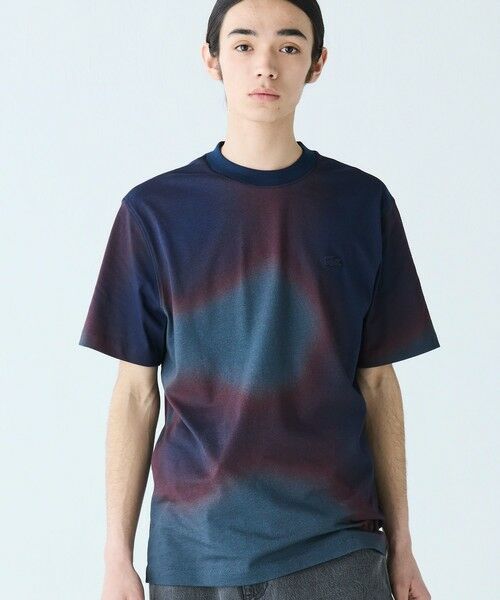 LACOSTE / ラコステ Tシャツ | オンブレテキスタイルクルーネック半袖Tシャツ | 詳細2