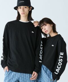 LACOSTE / ラコステ Tシャツ | ヘビーウェイトスリーブプリント ロングリブスリーブTシャツ