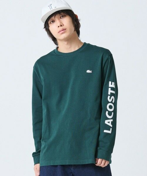 LACOSTE / ラコステ Tシャツ | ヘビーウェイト スリーブプリント ロングリブスリーブTシャツ | 詳細17