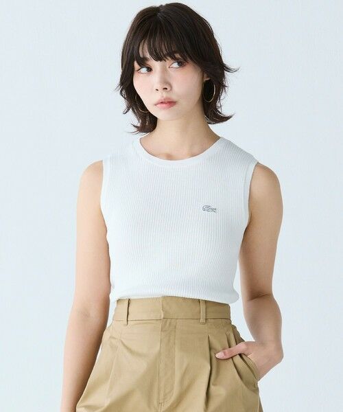LACOSTE / ラコステ ベスト | UVカット クールマックスリブニットタンクトップ | 詳細1
