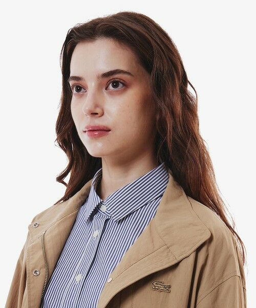 LACOSTE / ラコステ トレンチコート | 撥水 ナイロンタフタ スタンドカラーユーティリティコート | 詳細2