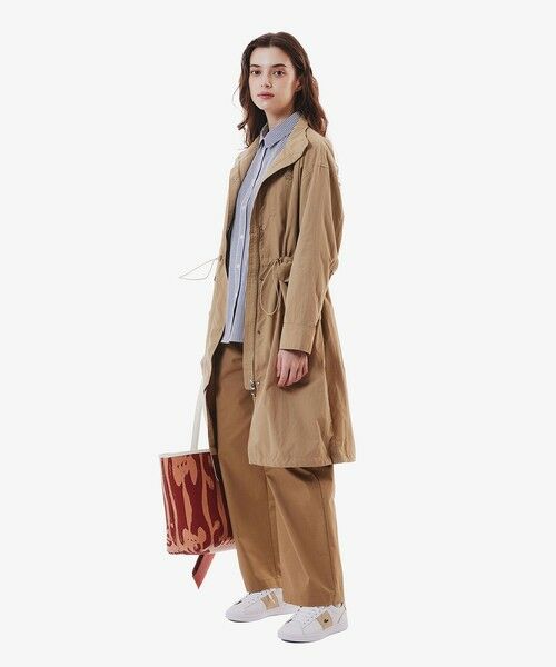 LACOSTE / ラコステ トレンチコート | 撥水 ナイロンタフタ スタンドカラーユーティリティコート | 詳細4