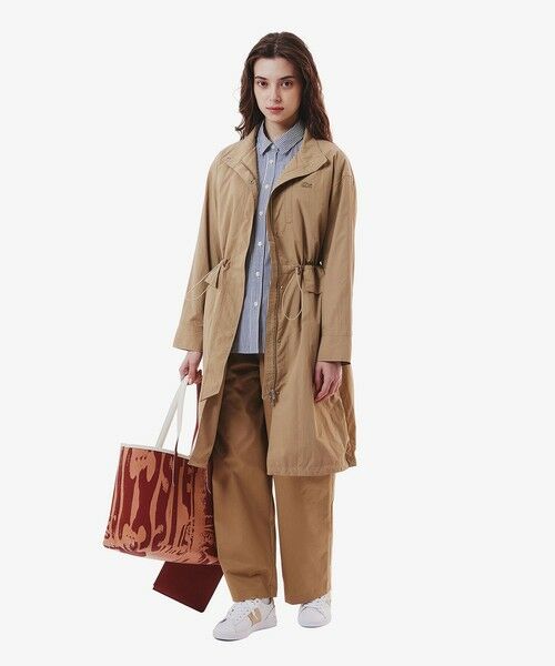 LACOSTE / ラコステ トレンチコート | 撥水 ナイロンタフタ スタンドカラーユーティリティコート | 詳細5