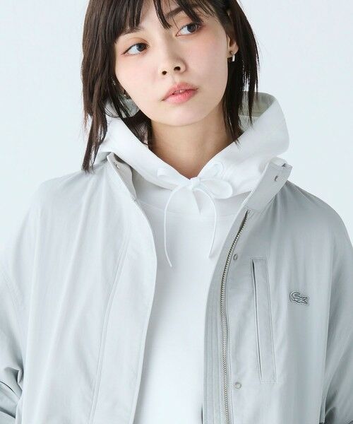 LACOSTE / ラコステ トレンチコート | 撥水 ナイロンタフタ スタンドカラーユーティリティコート | 詳細6