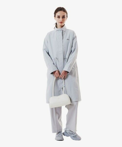 LACOSTE / ラコステ トレンチコート | 撥水 ナイロンタフタ スタンドカラーユーティリティコート | 詳細19