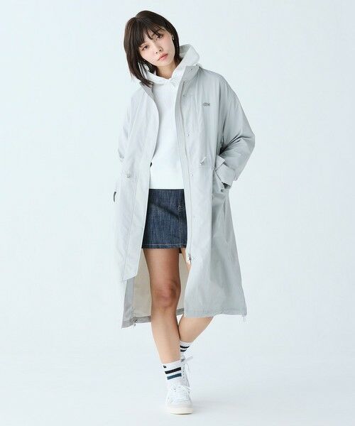 LACOSTE / ラコステ トレンチコート | 撥水 ナイロンタフタ スタンドカラーユーティリティコート | 詳細10