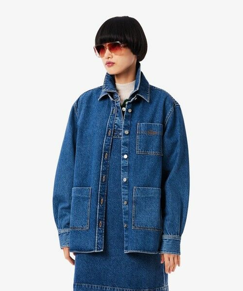 LACOSTE / ラコステ Gジャン・デニムジャケット | ウィメンズワーク デニムシャツジャケット / カバーオール | 詳細4