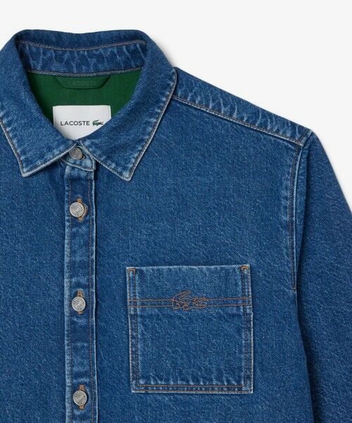 LACOSTE / ラコステ Gジャン・デニムジャケット | ウィメンズワーク デニムシャツジャケット / カバーオール | 詳細9