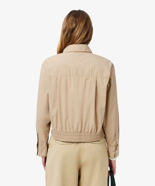 LACOSTE / ラコステ シャツ・ブラウス | クロップド丈 ウエストシャーリングシャツ ショートブルゾン | 詳細2