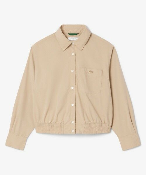 LACOSTE / ラコステ シャツ・ブラウス | クロップド丈 ウエストシャーリングシャツ ショートブルゾン | 詳細3