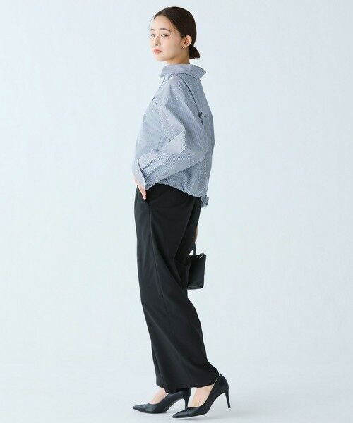 LACOSTE / ラコステ シャツ・ブラウス | ショート&ワイドクロップド バルーンスリーブ ストライプシャツ | 詳細12