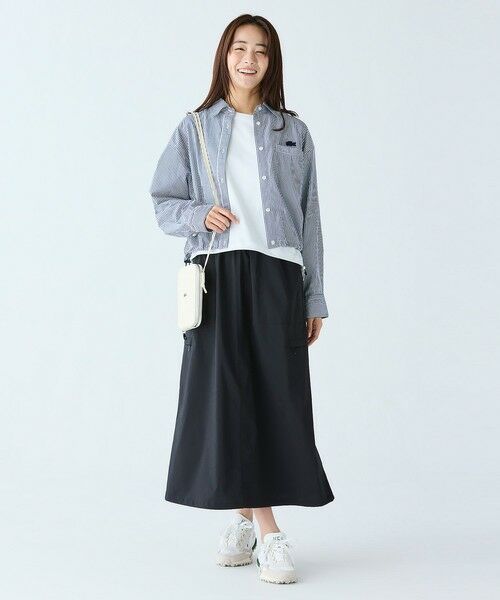 LACOSTE / ラコステ シャツ・ブラウス | ショート&ワイドクロップド バルーンスリーブ ストライプシャツ | 詳細5