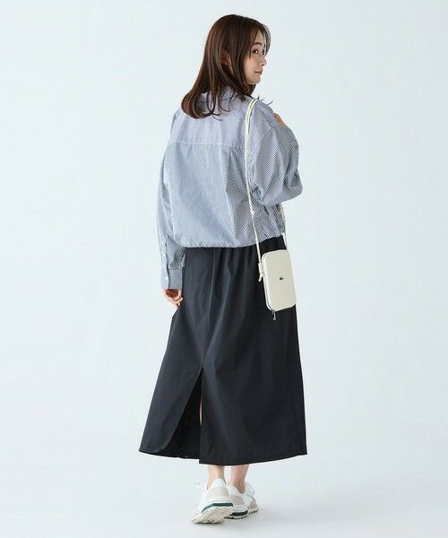 LACOSTE / ラコステ シャツ・ブラウス | ショート&ワイドクロップド バルーンスリーブ ストライプシャツ | 詳細6