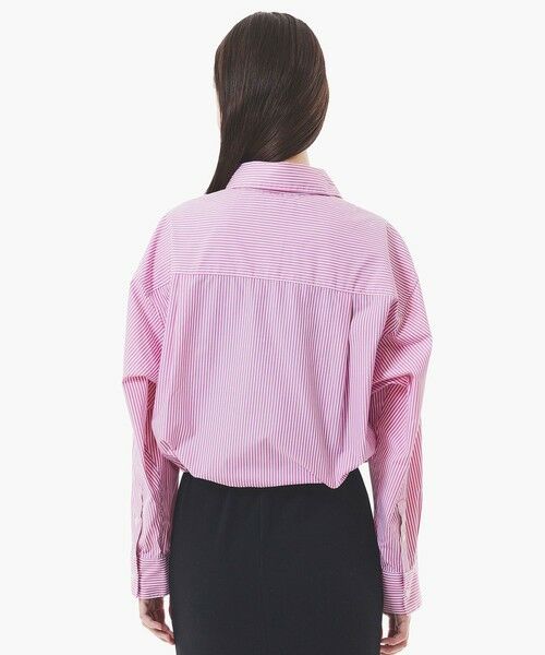 LACOSTE / ラコステ シャツ・ブラウス | ショート&ワイドクロップド バルーンスリーブ ストライプシャツ | 詳細14