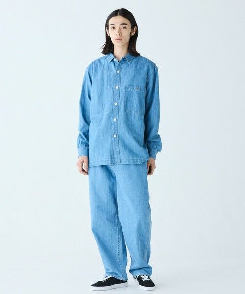 セール】 コットンリネンデニムシャツジャケット （シャツ