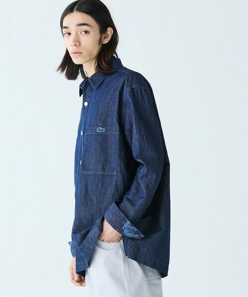 LACOSTE / ラコステ シャツ・ブラウス | コットンリネンデニムシャツジャケット | 詳細16