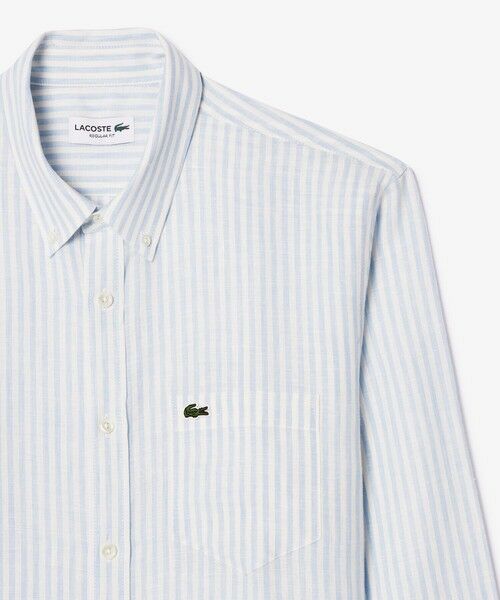 LACOSTE / ラコステ シャツ・ブラウス | リネンストライプシャツ | 詳細4