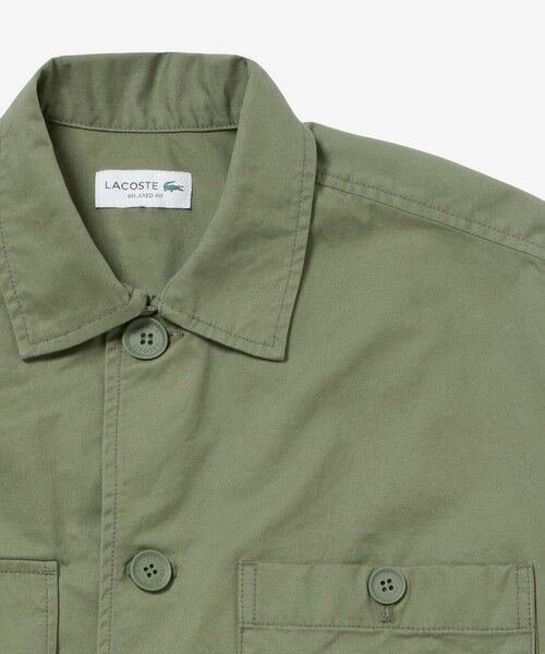 美品　LACOSTE   コットン  ジャケット コットンリネンデニムシャツアウター CH008J - ラコステ