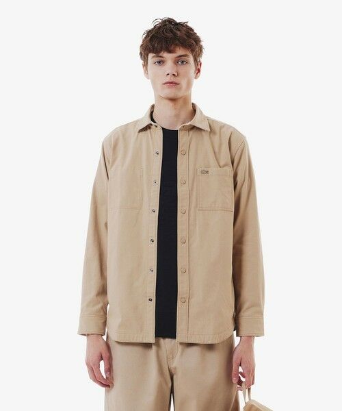 LACOSTE/ラコステ カラーリバーシブルシボタンダウンャツ ベージュ 42(日本サイズXXL) LACOSTE/ラコステ カラーリバーシブルシボタンダウンャツ ベージュ 42(日本サイズXXL)
