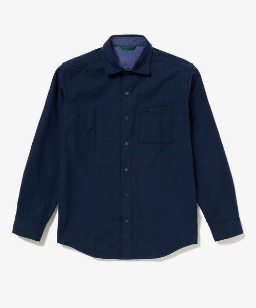 ラコステ　シャツ　リバーシブル　Sサイズ ラコステ LACOSTE リバーシブルシャツ（グレー） -ファッション