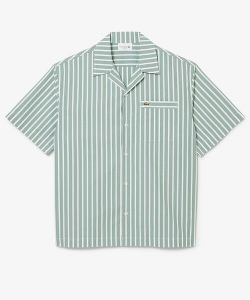 LACOSTE / ラコステ シャツ・ブラウス | ストライプオープンカラーシャツ | 詳細3