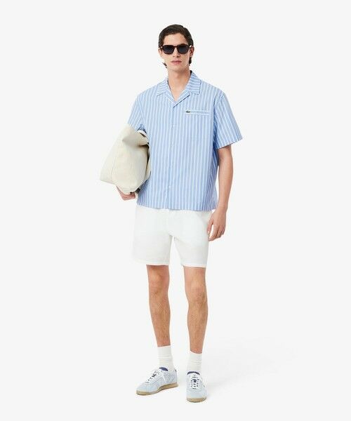 LACOSTE / ラコステ シャツ・ブラウス | ストライプオープンカラーシャツ | 詳細14